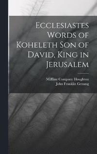 bokomslag Ecclesiastes Words of Koheleth Son of David, King in Jerusalem