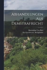bokomslag Abhandlungen Aus Demstrafrecht