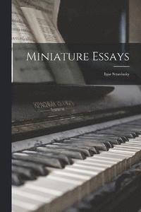 bokomslag Miniature Essays