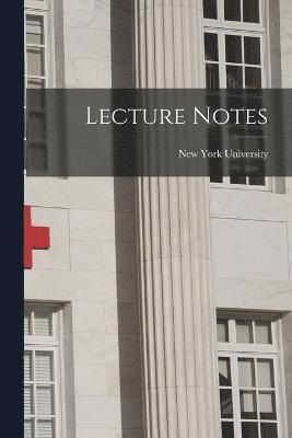 Lecture Notes 1