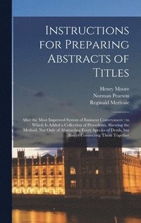 bokomslag Instructions for Preparing Abstracts of Titles