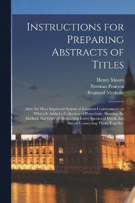 Instructions for Preparing Abstracts of Titles 1