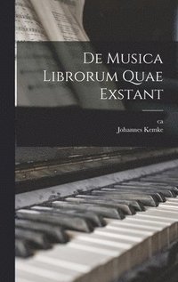 bokomslag De musica librorum quae exstant