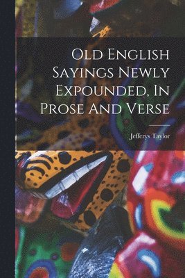 bokomslag Old English Sayings Newly Expounded, In Prose And Verse