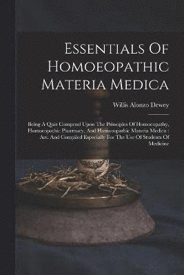 Essentials Of Homoeopathic Materia Medica 1