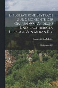 bokomslag Diplomatische Beytrge Zur Geschichte Der Grafen Von Andechs Und Nachherigen Herzoge Von Meran Etc