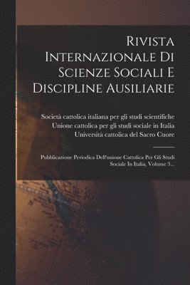 bokomslag Rivista Internazionale Di Scienze Sociali E Discipline Ausiliarie