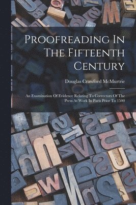 Proofreading In The Fifteenth Century