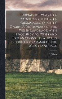 bokomslag Geiriadur cymraeg a saesonaeg, ynghyd a grammadeg o iaith y cymry. A dictionary of the Welsh language, with English synonymes and explanations. To which is prefixed A grammar of the Welsh language