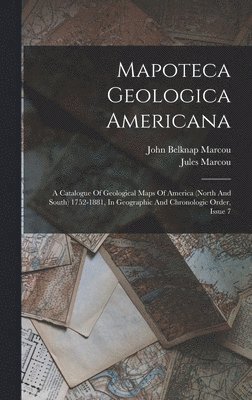 bokomslag Mapoteca Geologica Americana