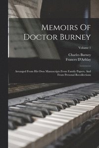 bokomslag Memoirs Of Doctor Burney