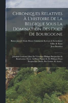 Chroniques Relatives  L'histoire De La Belgique Sous La Domination Des Ducs De Bourgogne 1