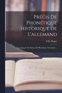bokomslag Prcis De Phontique Historique De L'allemand