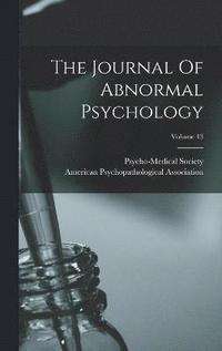 bokomslag The Journal Of Abnormal Psychology; Volume 13