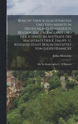 Bericht ber Schlachthuser Und Vieh-mrkte In Deutschland, Frankreich, Belgien, Italien, England Und Der Schweiz Im Auftrage Des Magistrats Der K. Haupt- U. Residenz-stadt Berlin Erstattet Von 1