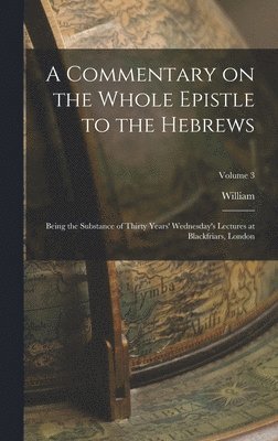 bokomslag A Commentary on the Whole Epistle to the Hebrews