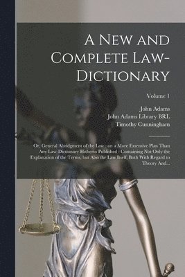 New and Complete Law-dictionary, Häftad