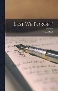 bokomslag 'Lest We Forget'