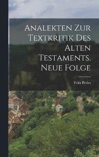 bokomslag Analekten zur Textkritik des Alten Testaments. Neue Folge