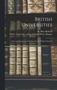 bokomslag British Universities