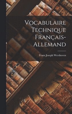 bokomslag Vocabulaire Technique Franais-Allemand