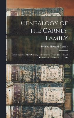 bokomslag Genealogy of the Carney Family