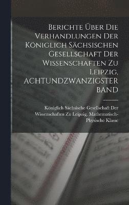 bokomslag Berichte ber Die Verhandlungen Der Kniglich Schsischen Gesellschaft Der Wissenschaften Zu Leipzig, ACHTUNDZWANZIGSTER BAND