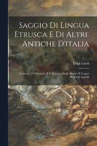 bokomslag Saggio Di Lingua Etrusca E Di Altre Antiche D'italia