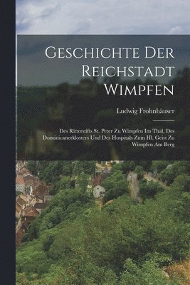 bokomslag Geschichte Der Reichstadt Wimpfen