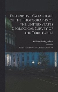 bokomslag Descriptive Catalogue of the Photographs of the United States Geological Survey of the Territories