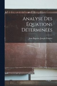 bokomslag Analyse Des quations Dtermines