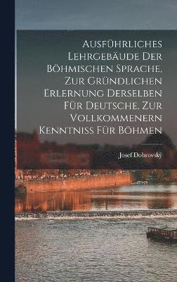 bokomslag Ausfhrliches Lehrgebude Der Bhmischen Sprache, Zur Grndlichen Erlernung Derselben Fr Deutsche, Zur Vollkommenern Kenntniss Fr Bhmen