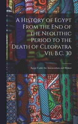 A History of Egypt From the End of the Neolithic Period to the Death of Cleopatra Vii, B.C. 30 1