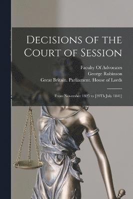 bokomslag Decisions of the Court of Session