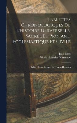 bokomslag Tablettes Chronologiques De L'histoire Universelle, Sacre Et Profane, Ecclsiastique Et Civile