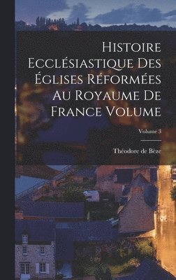 bokomslag Histoire ecclsiastique des glises rformes au royaume de France Volume; Volume 3