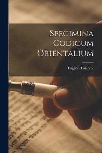 bokomslag Specimina codicum orientalium