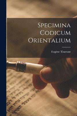 Specimina codicum orientalium 1