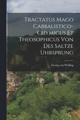 bokomslag Tractatus Mago Cabbalistico-chymicus Et Theosophicus Von Des Saltze Uhrsprung