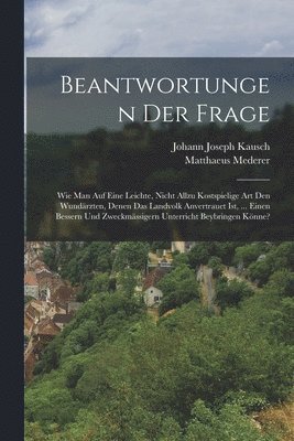 bokomslag Beantwortungen der Frage