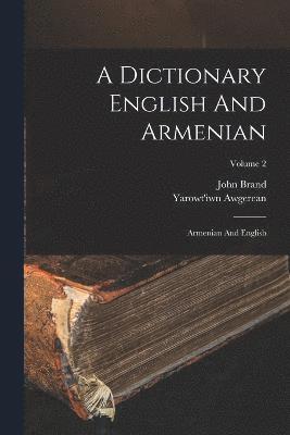 bokomslag Dictionary English And Armenian
