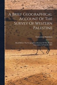 bokomslag A Brief Geographical Account Of The Survey Of Western Palestine
