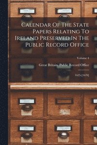 bokomslag Calendar Of The State Papers Relating To Ireland Preserved In The Public Record Office