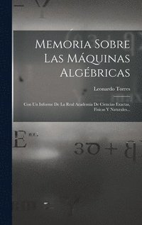 bokomslag Memoria Sobre Las Mquinas Algbricas