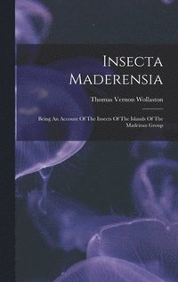 bokomslag Insecta Maderensia