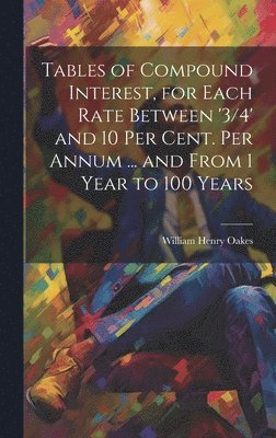 bokomslag Tables of Compound Interest, for Each Rate Between '3/4' and 10 Per Cent. Per Annum ... and From 1 Year to 100 Years