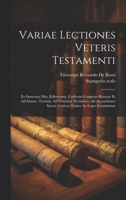Variae Lectiones Veteris Testamenti 1