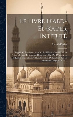 Le Livre D'abd-el-kader Intitut 1