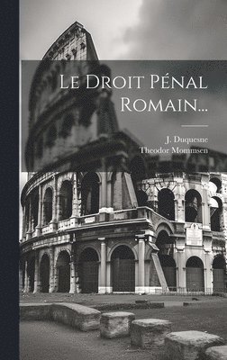 bokomslag Le Droit Pnal Romain...