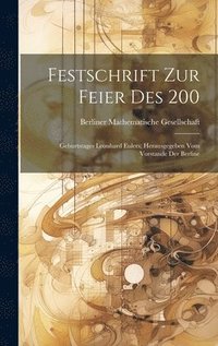 bokomslag Festschrift zur Feier des 200